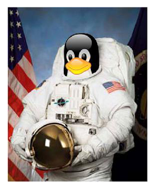 Tux in Space